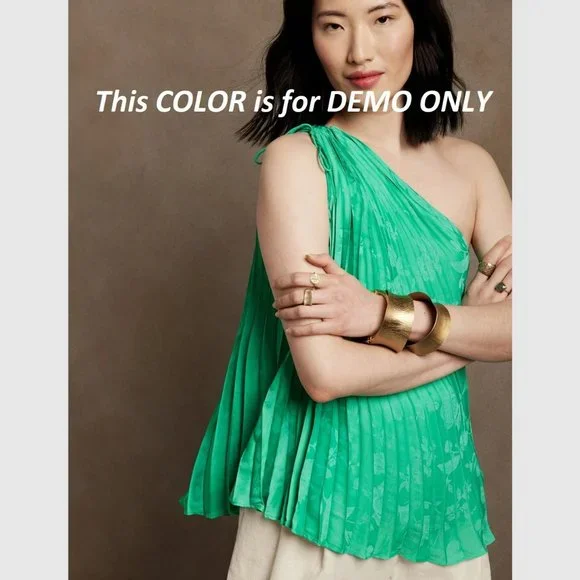 Banana Republic Radiant One-Shoulder Top Yellow - Picture 5 of 9